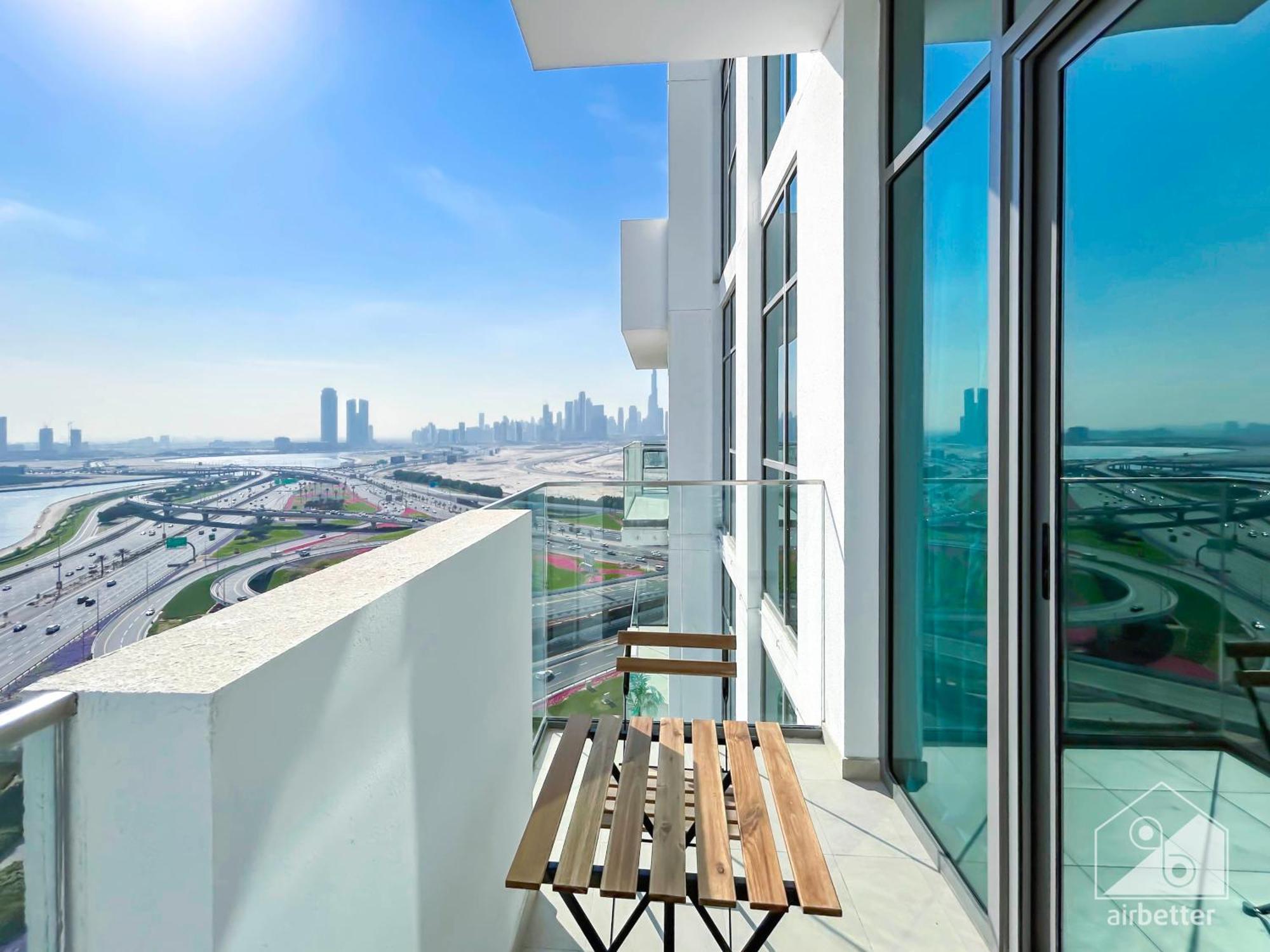 Luxury One Bedroom With Balcony & Partial Burj Khalifa View 두바이 외부 사진